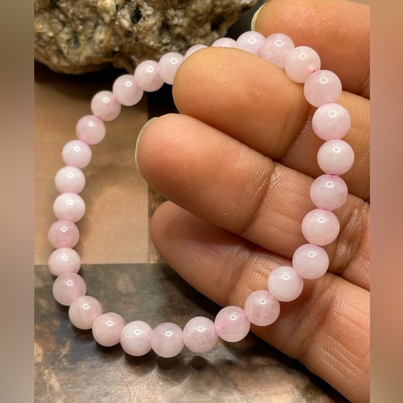 Rose Quartz Bracelet Natural gemstone bracelet - Picture 8 of 8